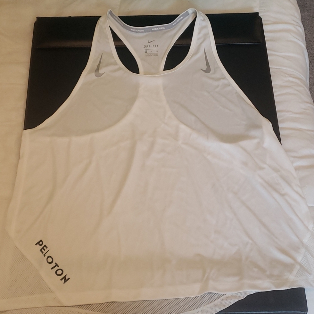 Nike + Peloton Sporty Miler dryfit racer tank